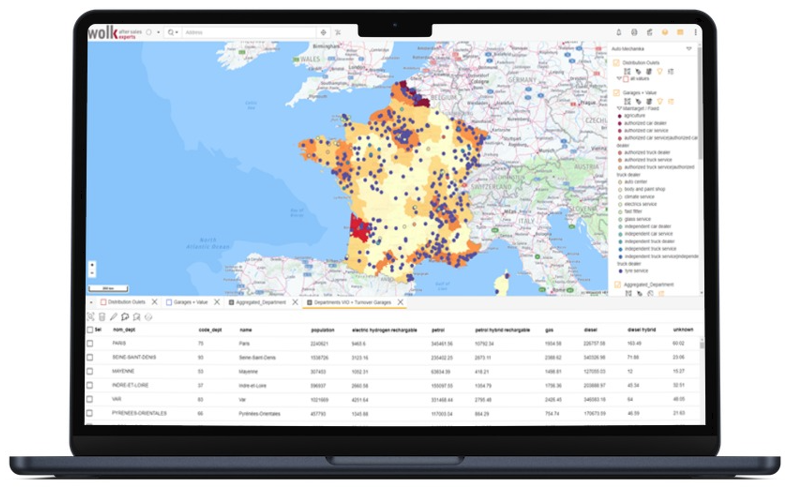 Geo-marketing in the automotive aftermarket