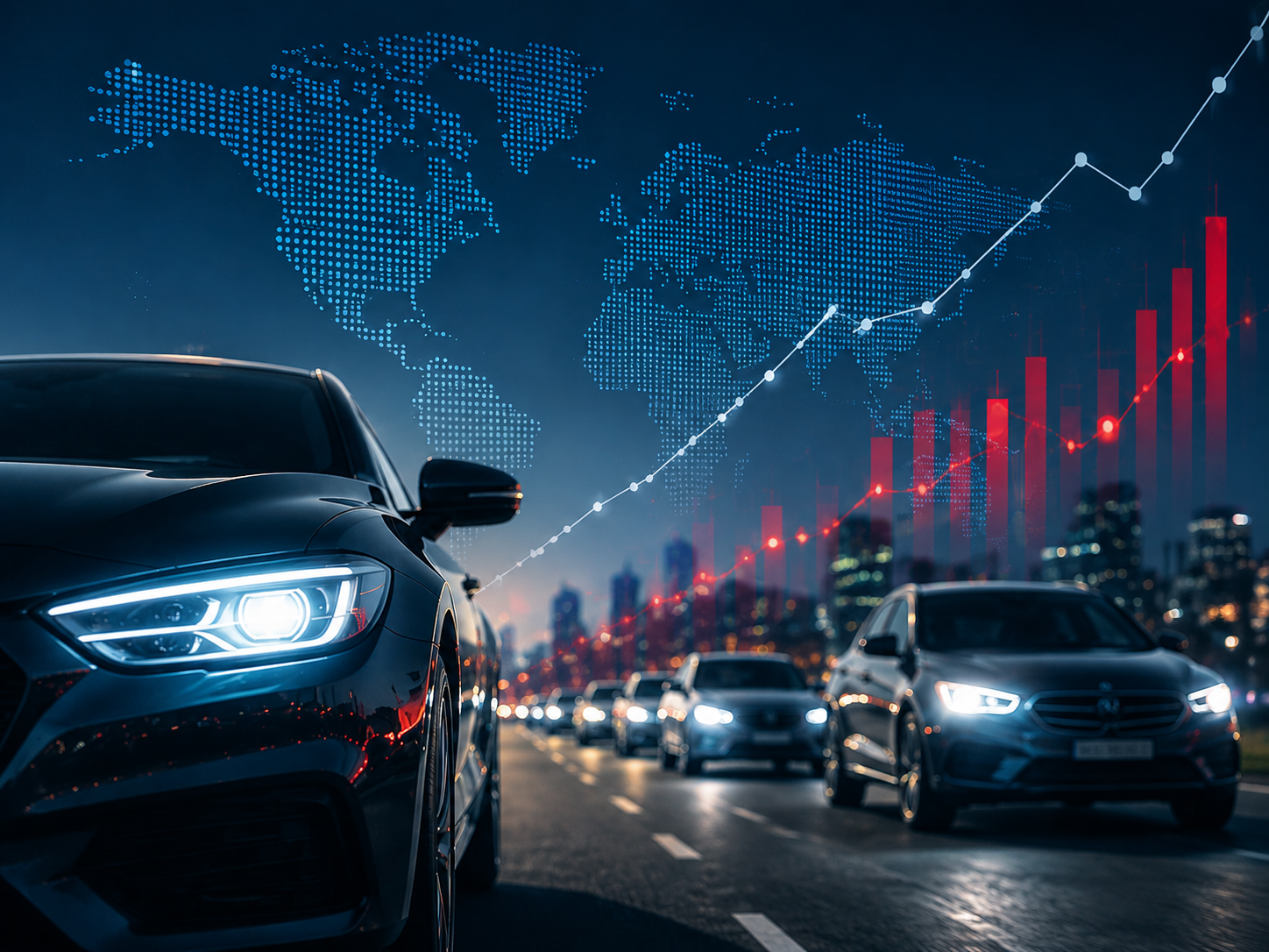 Automotive traffic and aftermarket growth analysis across cities